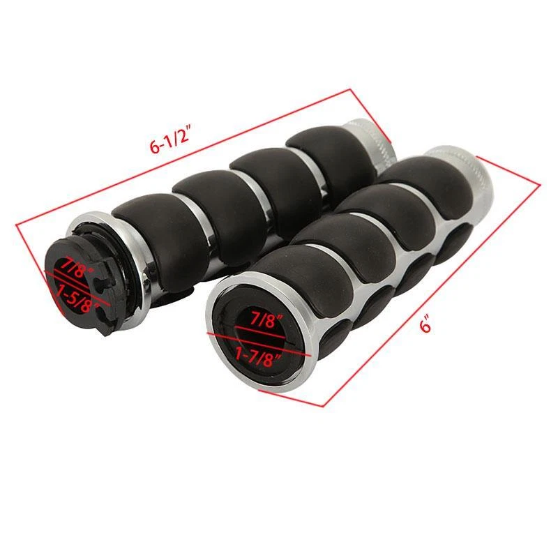 7/8" Handlebar Hand Grips Blue Rubber for Honda CBR 600 F3 F4i 900 929 954 1000 - Image 2 of 4