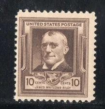 868 * JAMES W RILEY * POETS * U.S, Postage Stamp  MNH