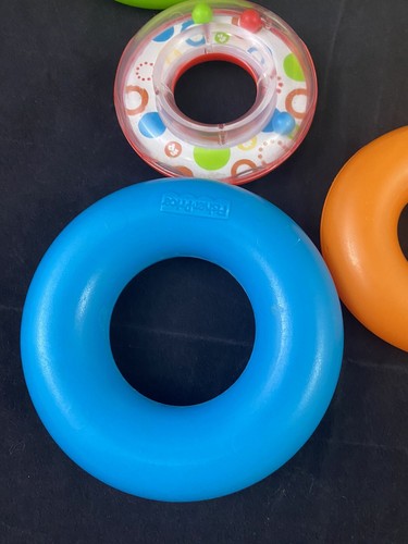 Fisher Price Rock-a-Stack Stacking Rings Learning Toy Baby Basic Rockastack 2004 - Picture 7 of 9