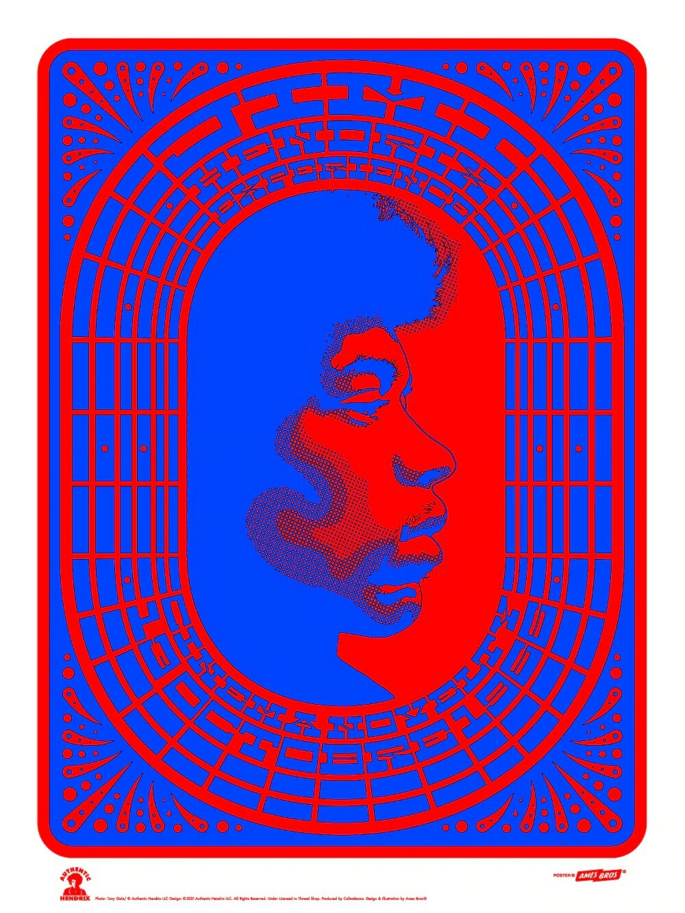 ***PRICE CUT***Jimi Hendrix Experience Blue Foil Edition