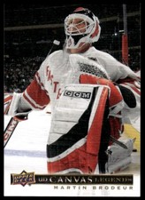 Martin Brodeur 2020-21 SP Signature Edition Legends UD Canvas #C-59 All Star