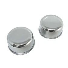 Chrome Valve Cover Breathers with Grommets - Custom Engravable - Ansen USA