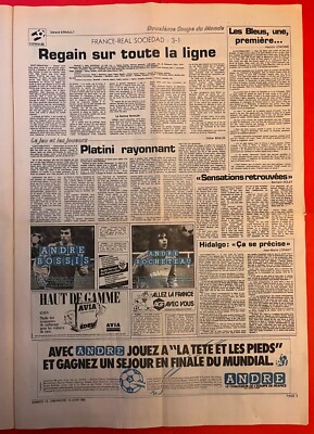 FOOTBALL L'EQUIPE 12/06/1982 DEBUT DU MUNDIAL ESPANA 82 LES