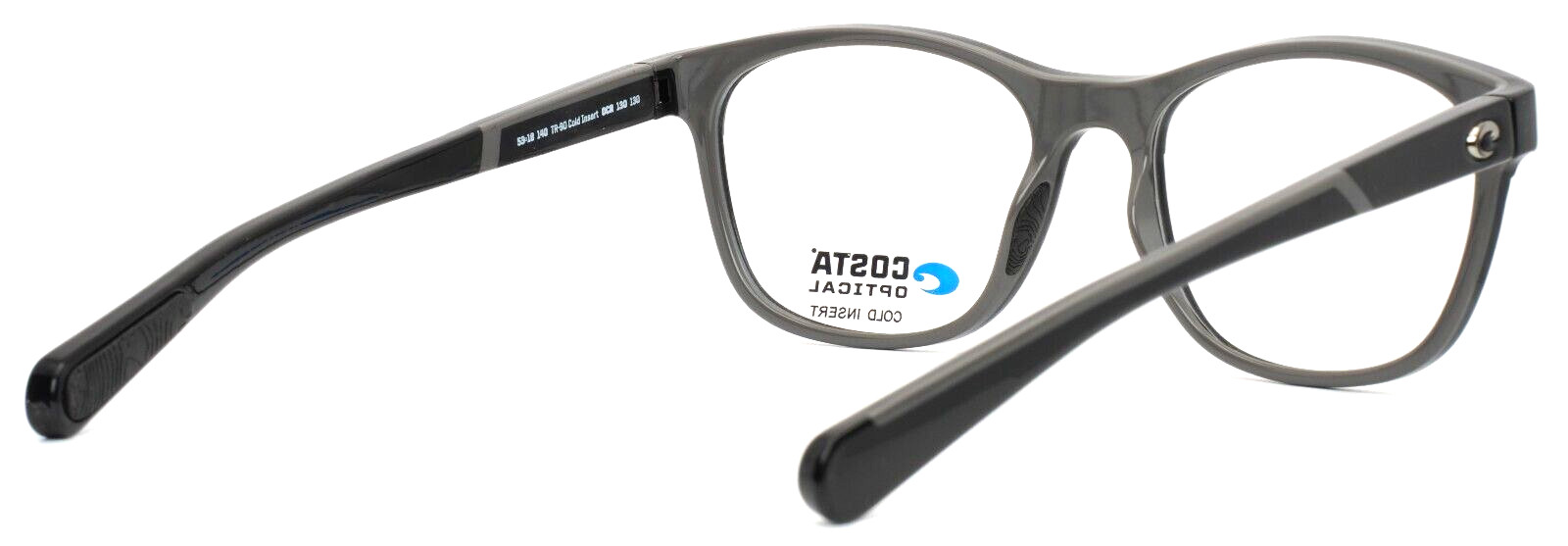 COSTA DEL MAR OCR130 130 Black Mens Square Full Rim Eyeglasses 53-18-140 B:42