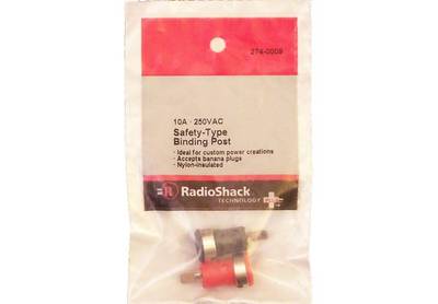 Female Panel Mount Safety-Type Banana Jacks - 2/PK ~ RadioShack 274-0009