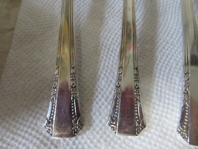 【WM. ROGERS】 ディナーセット 31本 Lady Densmore Set of 6 1881 Rogers DEL MAR pattern silverplate Tablespoons 1939