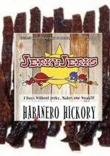Jerky Jerks Hot Habanero Hickory Smoked Premium Beef Jerky 7oz