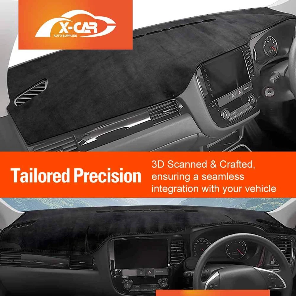 Dash Mat for Mitsubishi Outlander 2012-2021 Non-Slip Microfiber Pad Accessories - image 3 of 4