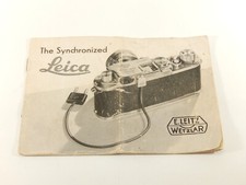 VERY RARE VINTAGE LEITZ LEICA DRP SYNCHRONIZED CAMERA INSTRUCTION MANUAL
