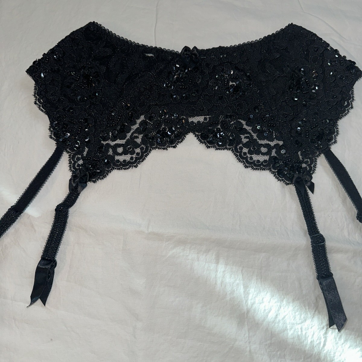 Victoria’s Secret Vintage Lace Satin Garter Belt Size S/XS