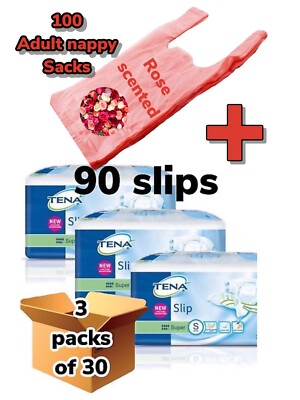 CASE SAVER 3ER PACK TENA SUPER SMALL 90 SLIPS INKONTINENZHILFEN HOSE 711130 NP