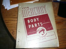 1950 Mercury Body Parts Catalogue - December 1950 - Vintage - Form 3741-50