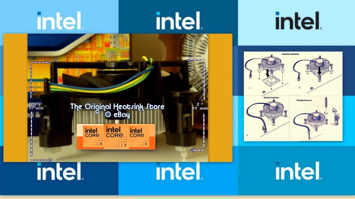 Intel Core i7 Cooler Heatsink Fan for i7-4790 i7-4765T i7
