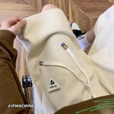 2025 Waffle Casual Shorts Men Summer Loose Large Size Straight, Five-point Pants