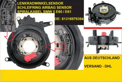 NEU LENKRADWINKELSENSOR SCHLEIFRING AIRBAG SENSOR SPIRALKABEL BMW 5 E60 / E61