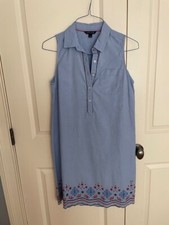 Tommy Hilfiger Sleeveless dress blue chambray Med.