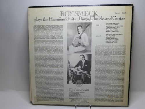 Roy Smeck Plays... Hawaiian Guitar, Banjo, Ukulele /vinyl - (Yazoo 1052) G/EX+ - Picture 2 of 3