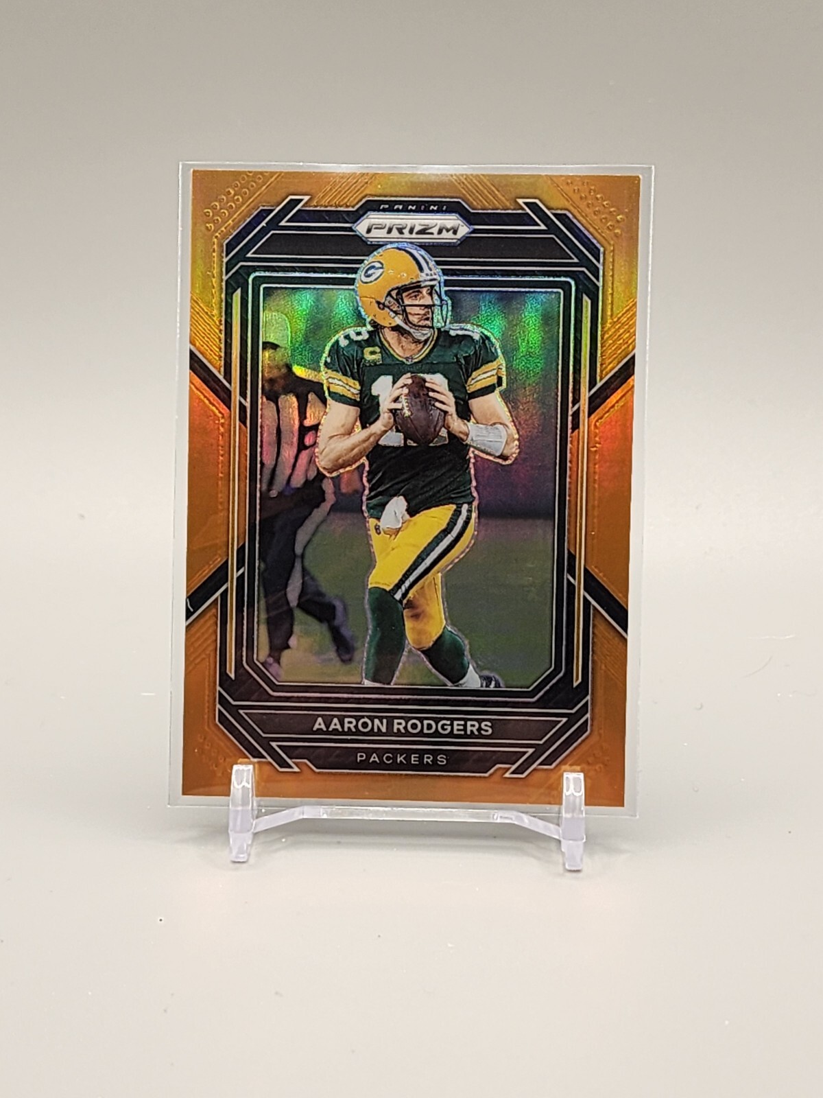 Aaron Rodgers 2022 Prizm #103 Orange Prizm #'d 93/249
