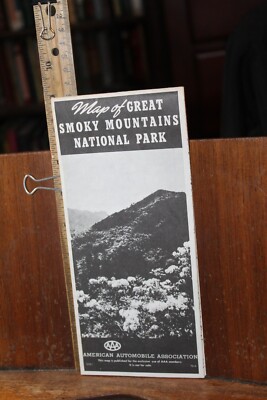 Vintage National Park Travel Map Brochure 1979-1980 Great Smoky Mountains