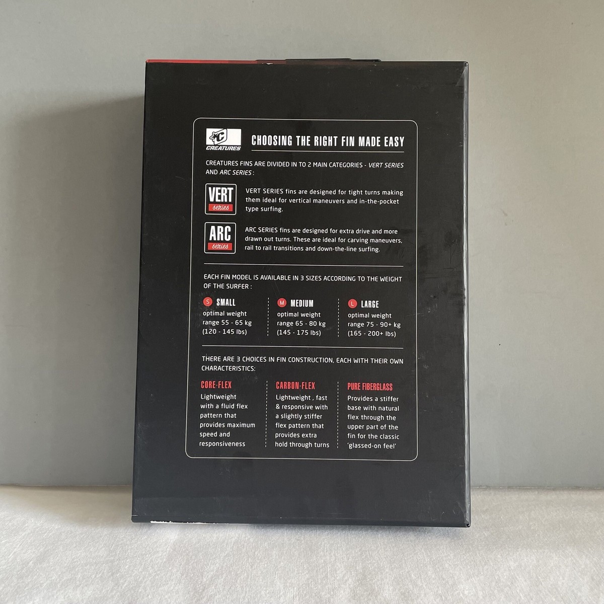 CREATURES ARC Medium Quad Set フィン CREATURES ARC Medium Quad Set フィン Creatures Mitch