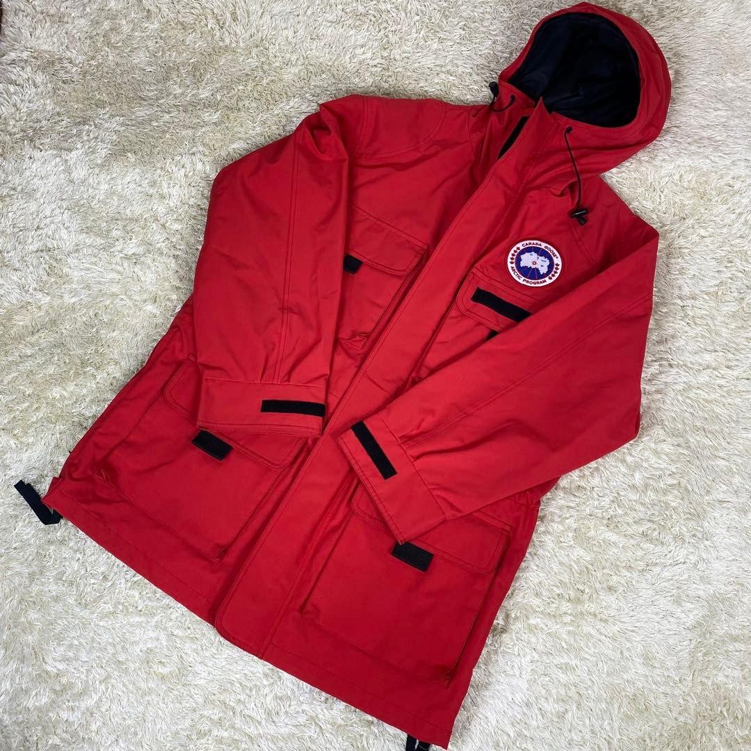 Men's Size S Junya Watanabe Man 18AW Canada Goose Mountain Parka in Red thumbnail 2