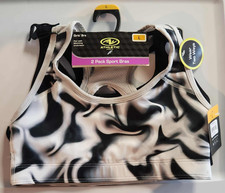 Athletic Works Girls Sports Bra, 2 Pack, Size L Reversible Bra