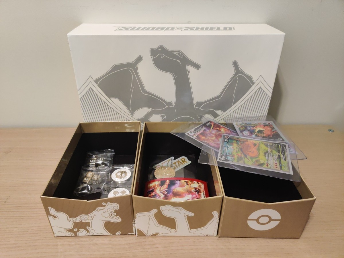 Pokemon Sword & Shield Charizard Ultra Premium Collection UPC Opened Pokemon Sword & Shield Charizard Ultra Premium Collection UPC Opened