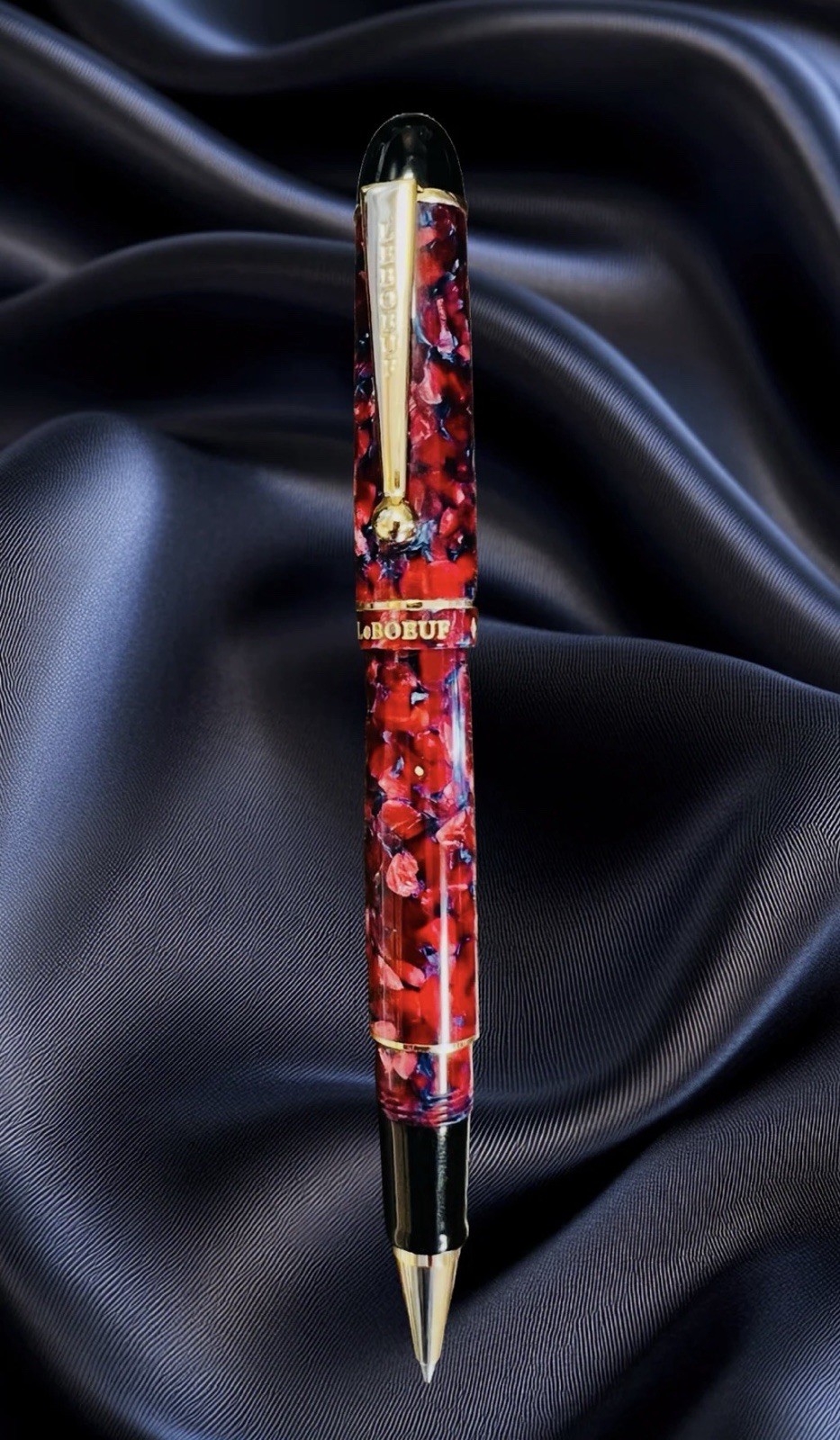 New  LeBOEUF SMALL BATCH Vintage Crimson Pear Limited Edition Roller Ball Pen