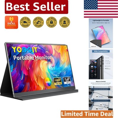 Ultra-Slim 15.6'' HDR Travel Monitor with Built-in Speakers & Anti-Glare Screen