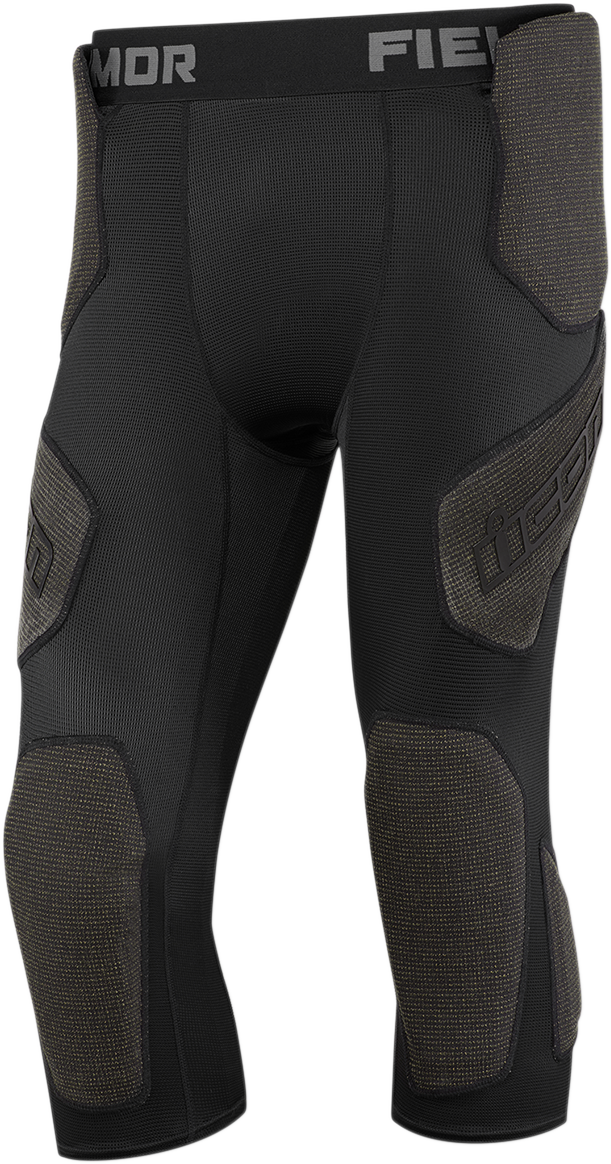 Icon Mens Black Field Armor Textile Motorcycle Riding Racing