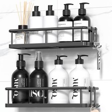 YASONIC Shower Caddy Adhesive Rustproof Shelves Large Capacity Bathroom Organize