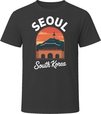 Seoul South Korea Tourist Vacation Gift T Shirt