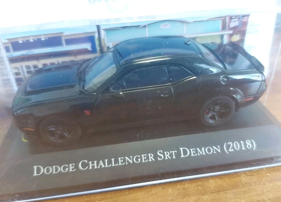 American cars 1:43 DODGE CHALLENGER SRT DEMON (1977) diecast TECA RIGATA - Immagine 3 di 4