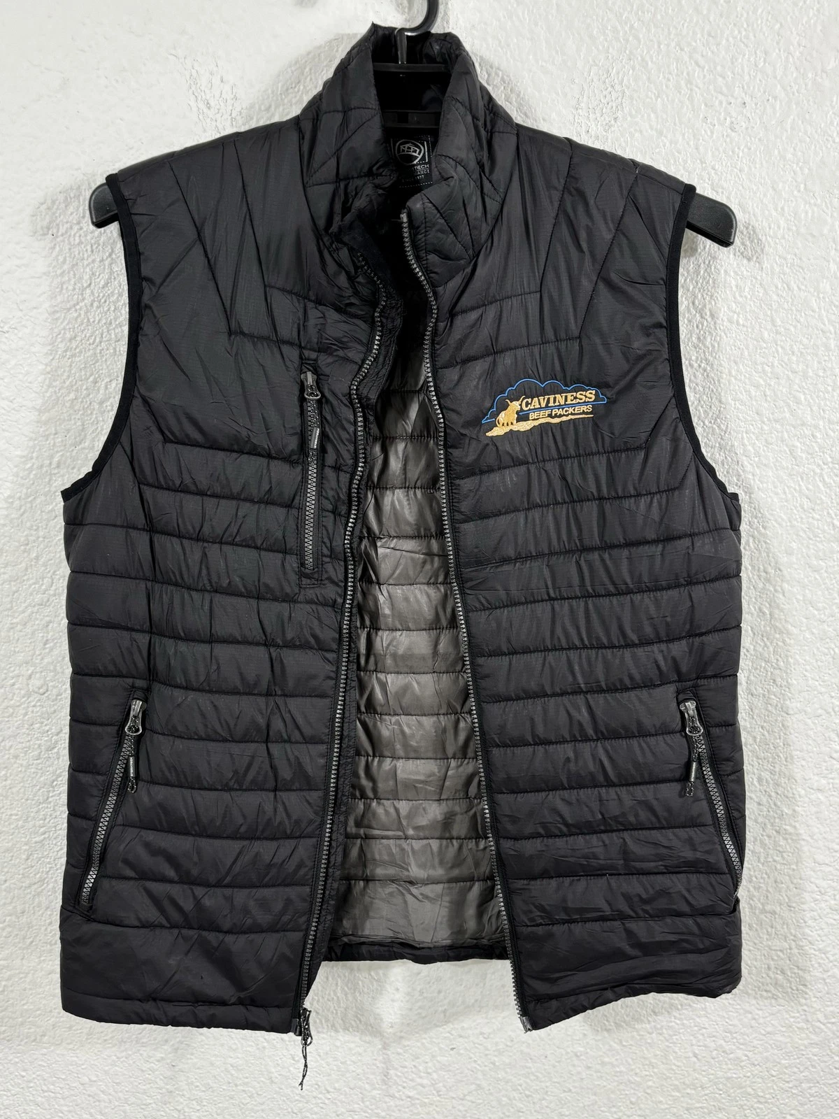 Stormtech Performance Vest Mens Medium Black Puffer Quilted Insulated Zip Crew