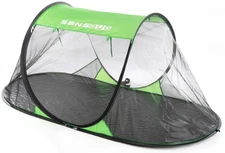 	SANSBUG Instant Pop up Screen Tent for Camping Noseeum Netting has Finer Mesh	