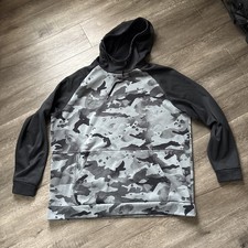 Nike Grey Mens Camouflage Hoodie  XL