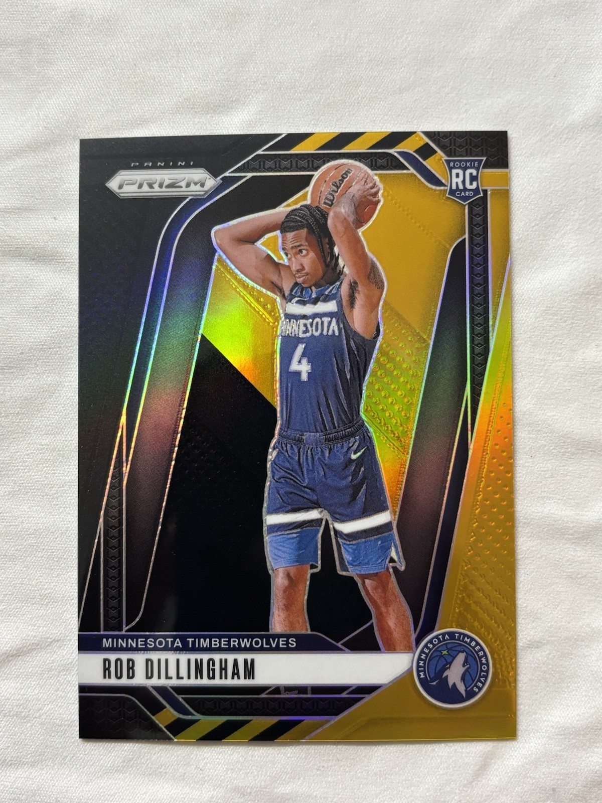 2024-25 Panini Prizm Rob Dillingham 250 Black Gold /5