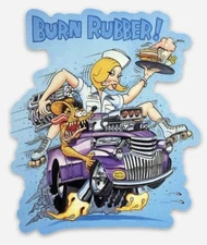 Rat Fink Car Hop Gasser Hot Rod Custom MAGNET Vintage Muscle Car