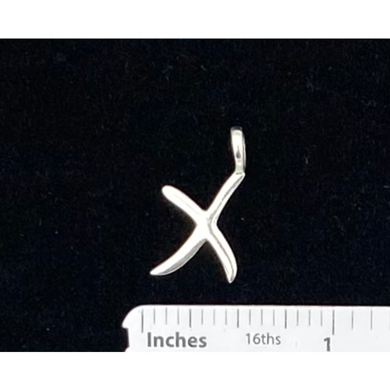 Sterling Silver XO Hugs and Kisses Pendants 1.89g