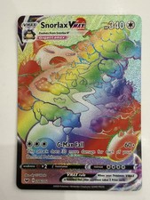 Snorlax VMAX Secret Rainbow Rare 206/202 Pokémon SWSH01: Sword And Shield Base on eBay