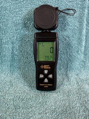 Smart Sensor AS803 Digital Lux Meter 1-200,000 LUX LCD Smart Sensor