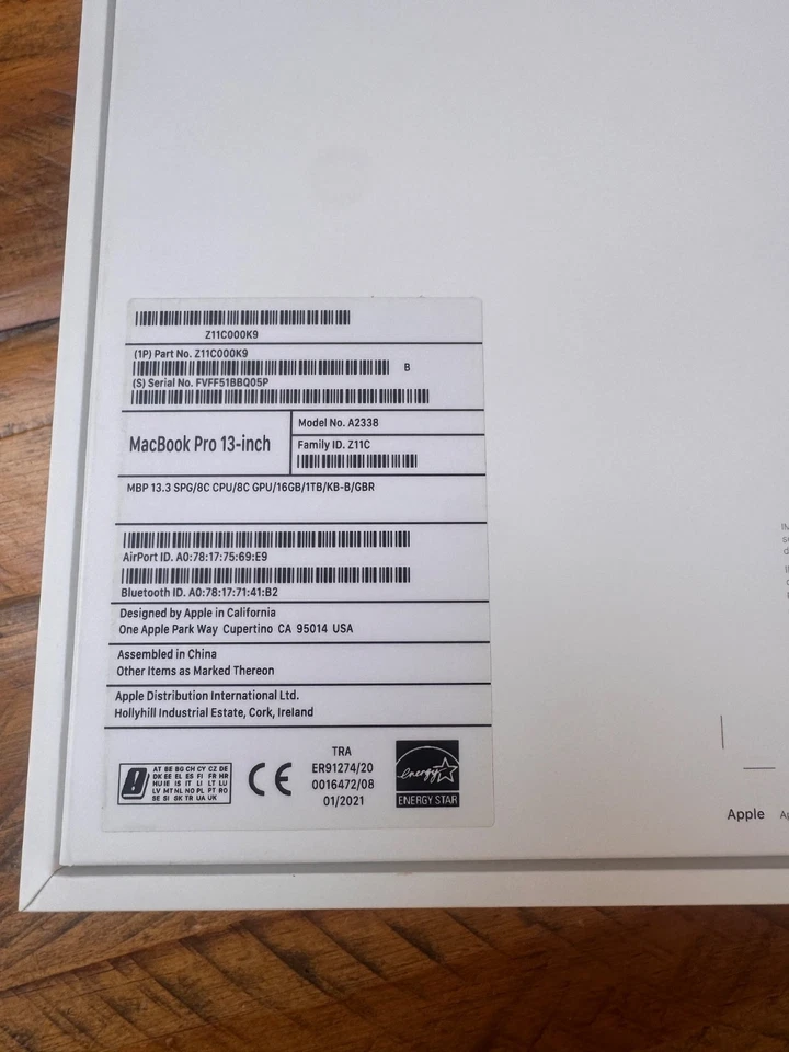 Apple MacBook Pro 13" · i5 10th gen 3.8 GHz · 16GB · 1TB, photo 3 of 5