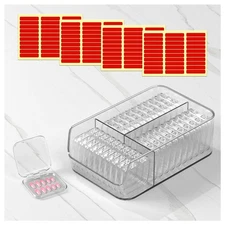 30 Pcs Press On Nail Storage Box Container False Nail Organizer Acrylic Displ...
