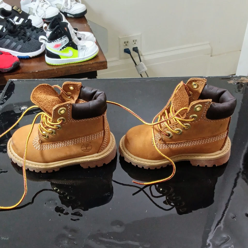 [TB012809713] Timberland 6 pulgadas BOTA PREMIUM 'TRIGO' para niños pequeños Foto 4 de 4