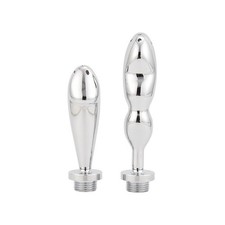 Metal Shower Enema System Vaginal Anal Cleaner Wash Colon Douche Nozzle Couples