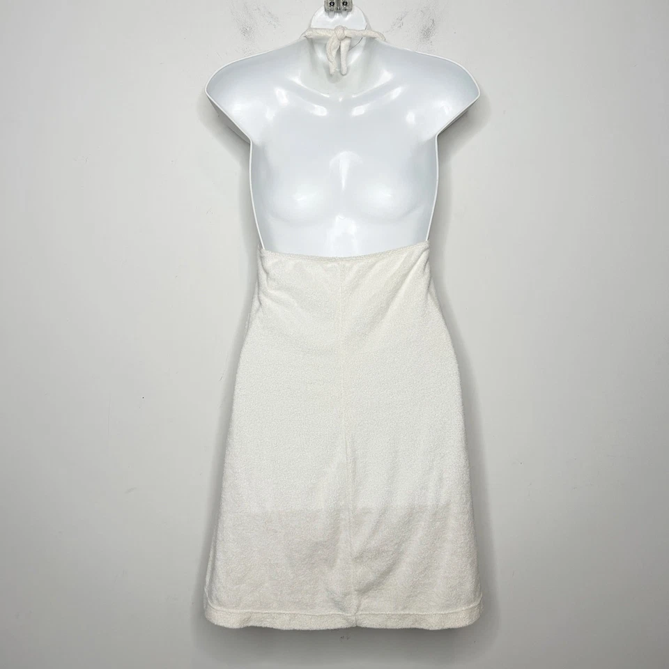 Mini Vestido Ralph Lauren Terrycloth Para Mujer Talla Mediana Halter Natación Cubrir Playa Foto 4 de 4