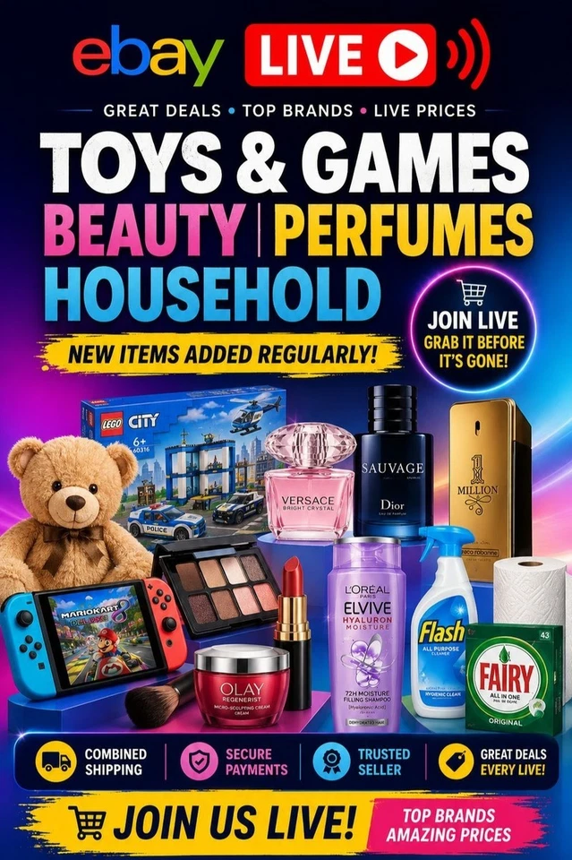 Toys & Games • Beauty • Fragrances • Household Essentials