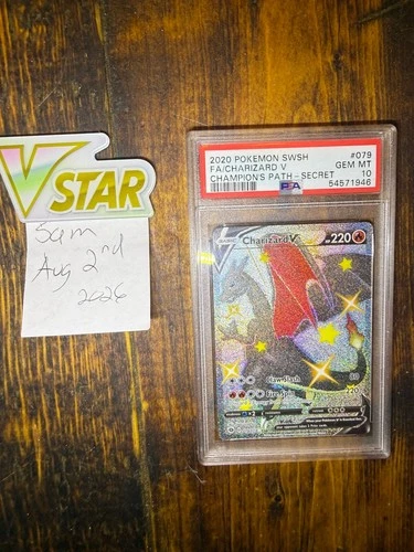 Pokemon Charizard V 79/73 Champions Path Secret Rare Holo PSA 10 2020