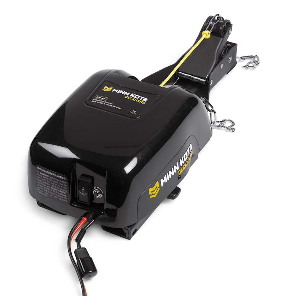 Minn Kota 1810141 DeckHand&acirc;&bdquo;&cent;40 Pontoon Windlass; With Davit/ MKA-16-03 Quick Re