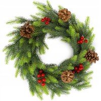 Kadax Weihnachtskranz TüRdekoration 45Cm Premium